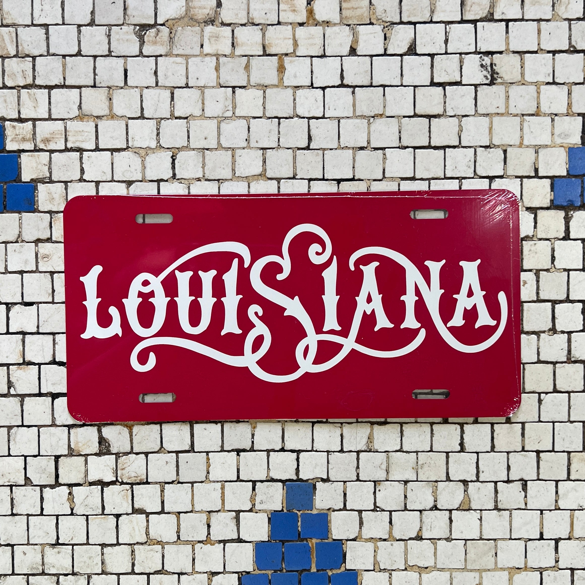 Louisiana Red License Plate – Parish Ink