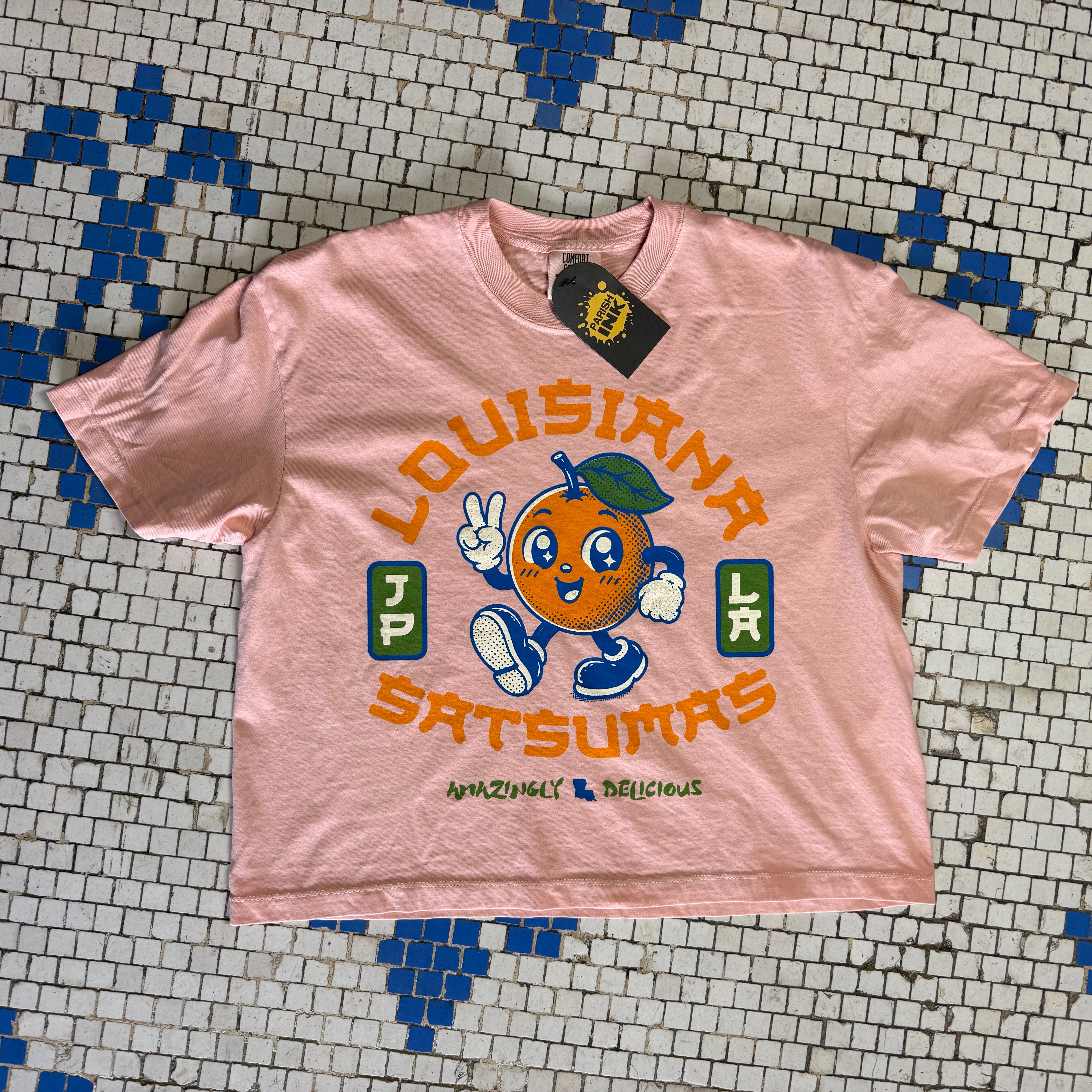Satsumas V2 Cropped Tee – Parish Ink