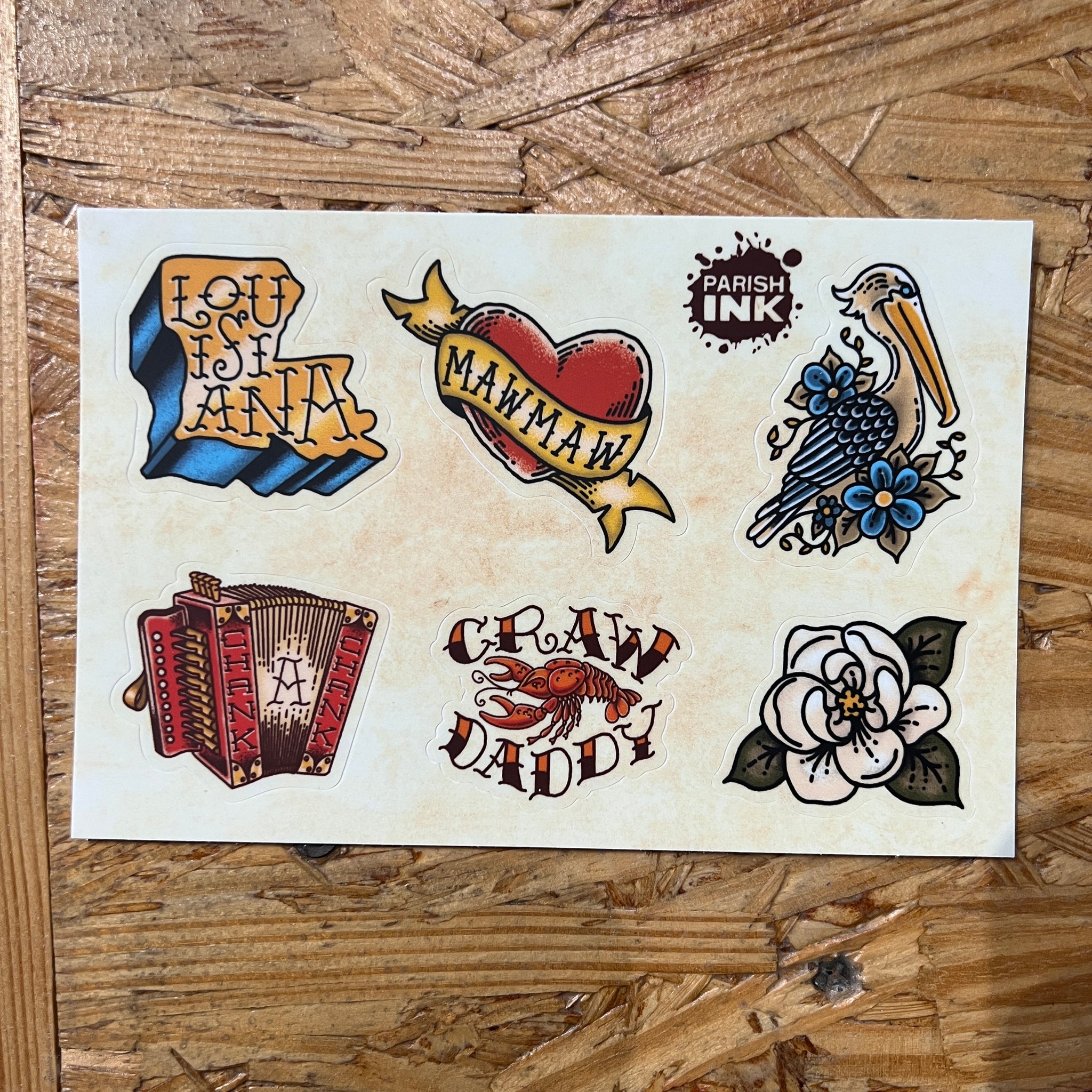 Tattoo Sticker Sheet
