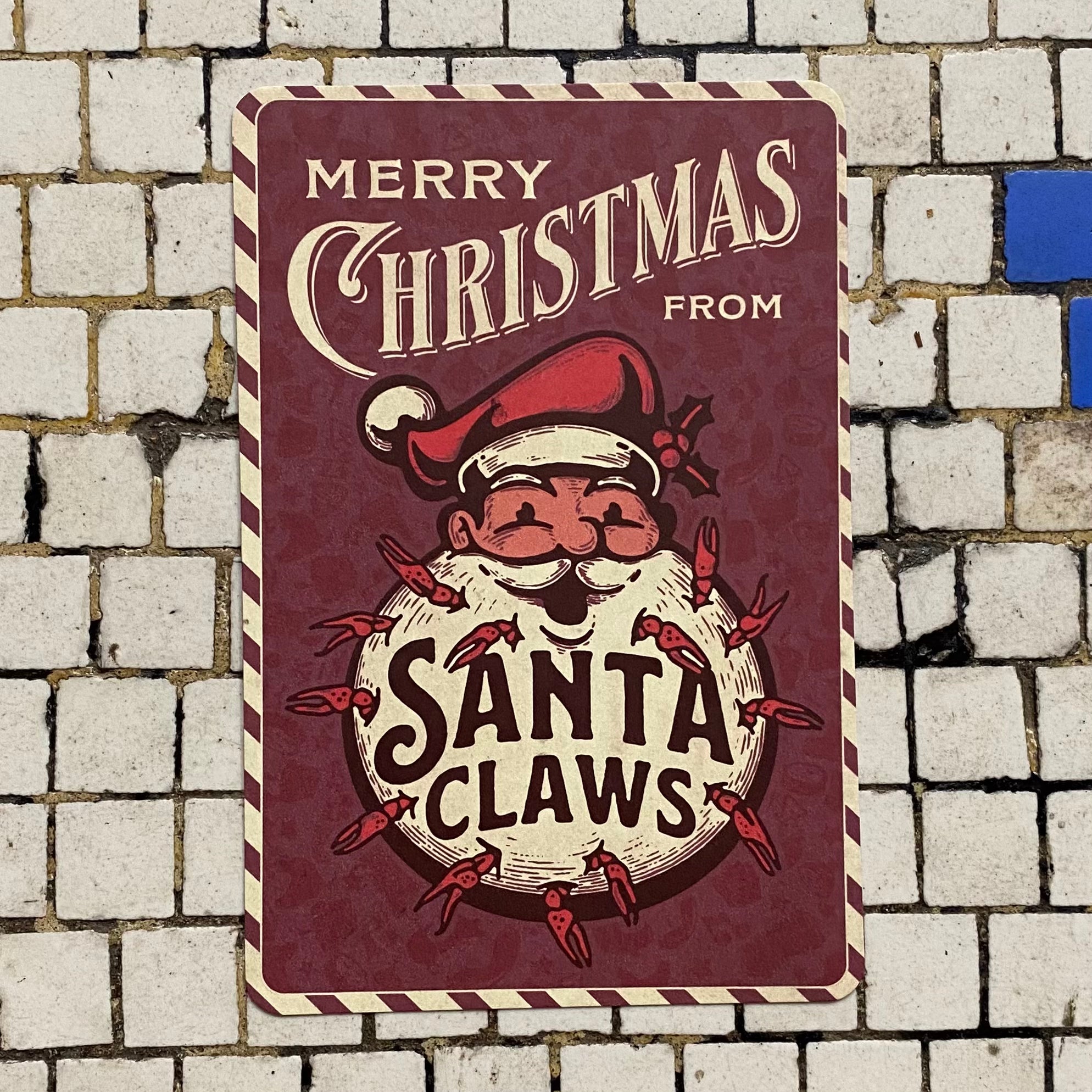 Santa Claws Postcard