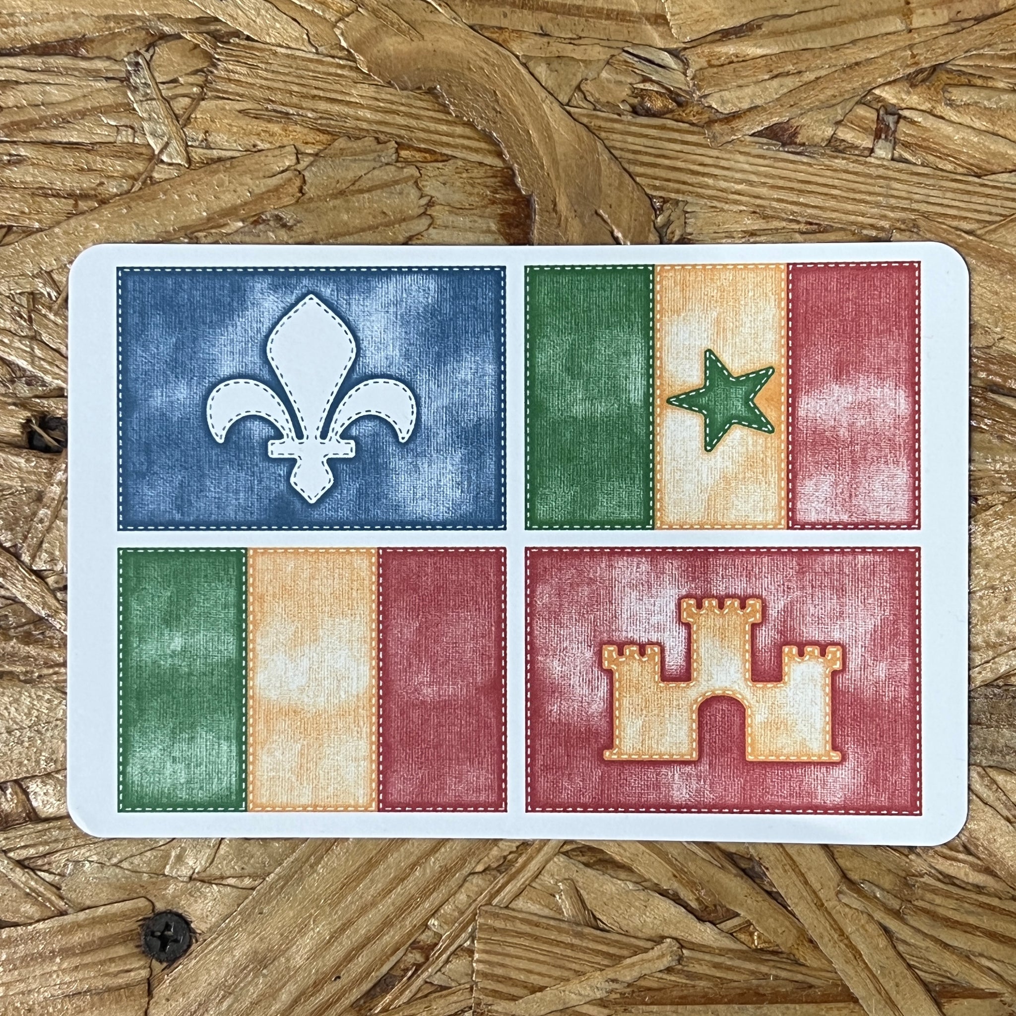 Creole Flag Postcard