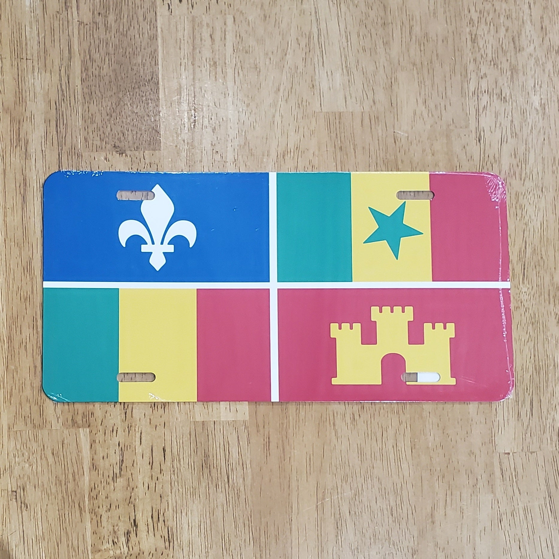 creole-flag-license-plate
