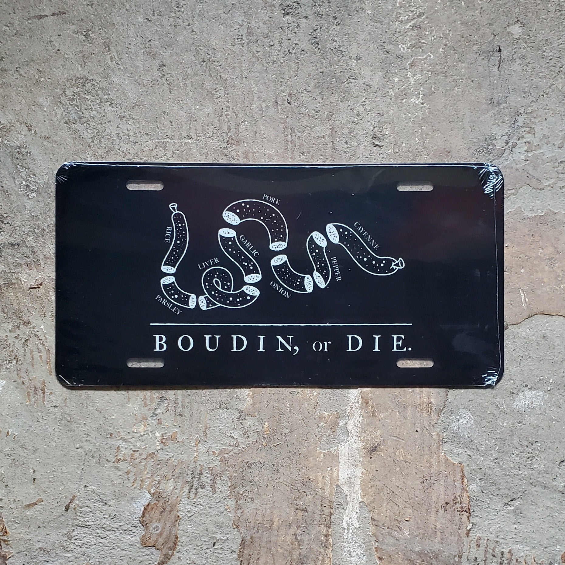 boudin-or-die-license-plate