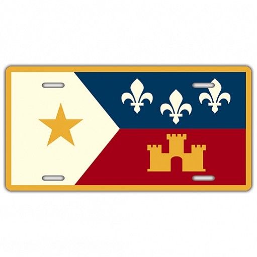 acadian-flag-license-plate