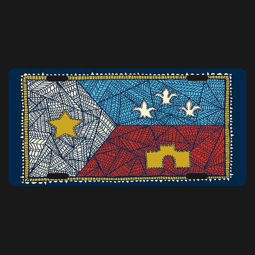 patchwork-acadian-flag-license-plate